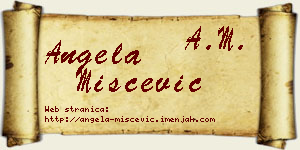 Angela Miščević vizit kartica